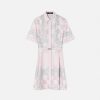 Clearance Medusa Contrasto Silk Midi Shirt Dress Dresses