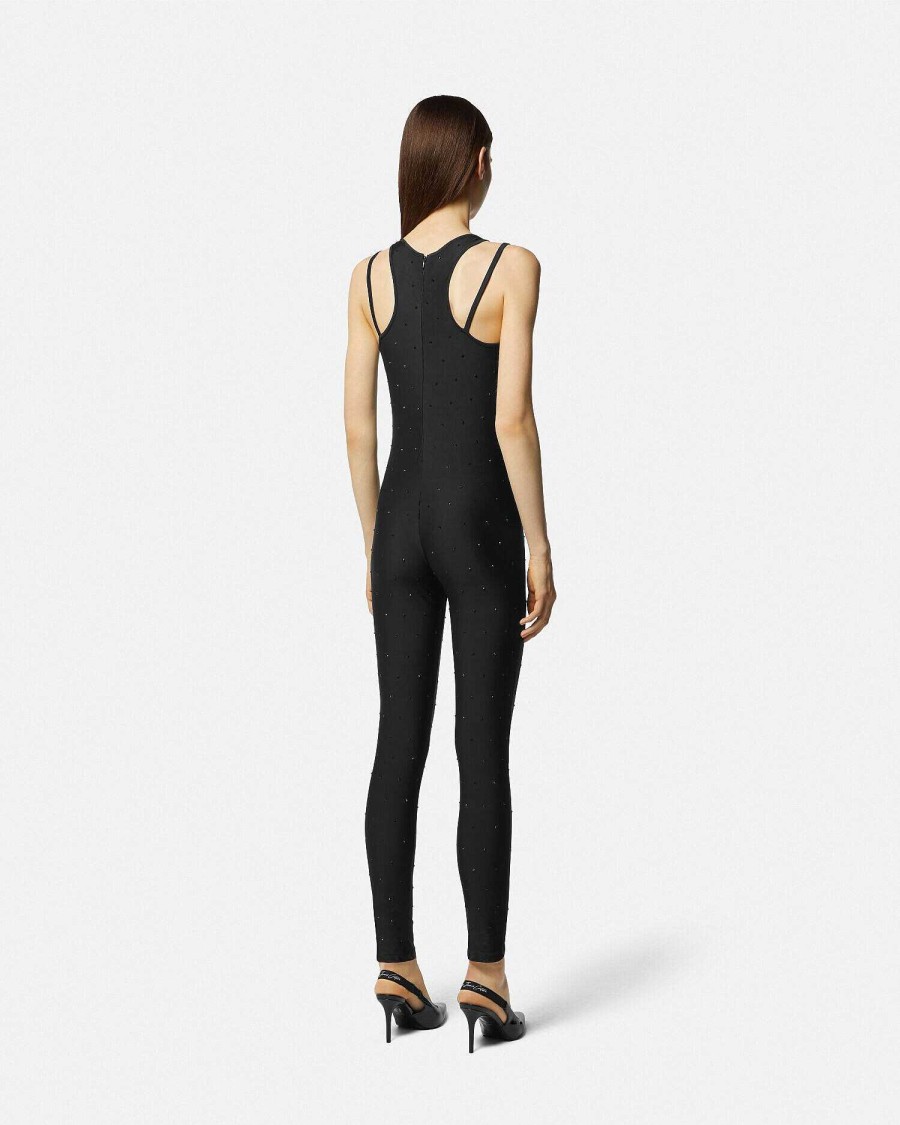 New Crystal Halterneck Jumpsuit Clothing