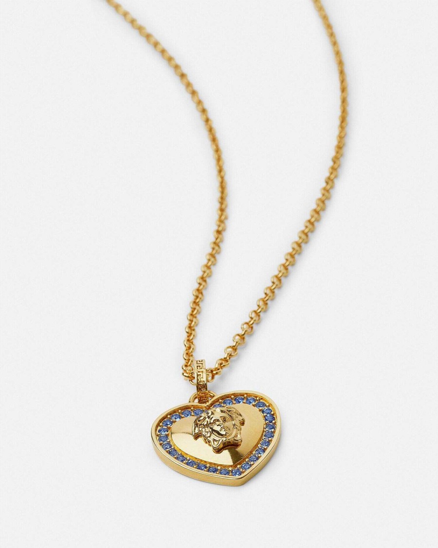 Online Crystal Heart Medusa Kids Necklace Accessories